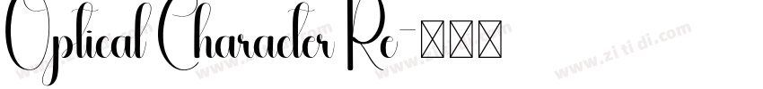 Optical Character Re字体转换
